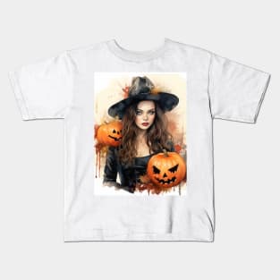 Halloween Spooky Fun Pattern #1 Kids T-Shirt